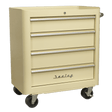 Sealey AP28204 Rollcab 4 Drawer Retro Style - AP28204 - Sealey Tools UK - Workshop Tool Storage