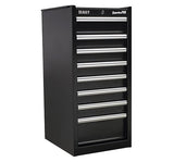 Sealey AP33589B Hang - On Chest 8 Drawer with Ball Bearing Runners - Black - Tool Chests - SLY-15510 - Sealey Tools UK - Workshop Tool Storage