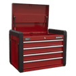 Sealey AP3401 Topchest 4 Drawer with Ball Bearing Slides - AP3401 - Sealey Tools UK - Workshop Tool Storage