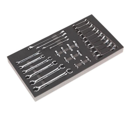 Sealey AP35TBCOMBO Tool Chest Combination 16 Drawer with Ball Bearing Slides - Black/Grey & 468pc Tool Kit - AP35TBCOMBO - Sealey Tools UK - Workshop Tool Storage