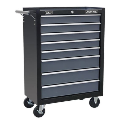 Sealey AP35TBCOMBO Tool Chest Combination 16 Drawer with Ball Bearing Slides - Black/Grey & 468pc Tool Kit - AP35TBCOMBO - Sealey Tools UK - Workshop Tool Storage