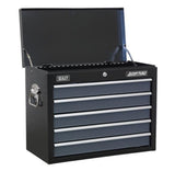 Sealey AP35TBCOMBO Tool Chest Combination 16 Drawer with Ball Bearing Slides - Black/Grey & 468pc Tool Kit - AP35TBCOMBO - Sealey Tools UK - Workshop Tool Storage