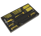 Sealey AP35TBCOMBO Tool Chest Combination 16 Drawer with Ball Bearing Slides - Black/Grey & 468pc Tool Kit - AP35TBCOMBO - Sealey Tools UK - Workshop Tool Storage