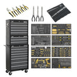 Sealey AP35TBCOMBO Tool Chest Combination 16 Drawer with Ball Bearing Slides - Black/Grey & 468pc Tool Kit - AP35TBCOMBO - Sealey Tools UK - Workshop Tool Storage