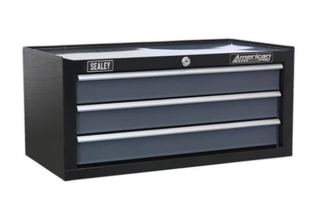 Sealey AP35TBCOMBO Tool Chest Combination 16 Drawer with Ball Bearing Slides - Black/Grey & 468pc Tool Kit - AP35TBCOMBO - Sealey Tools UK - Workshop Tool Storage
