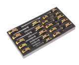 Sealey AP35TBCOMBO Tool Chest Combination 16 Drawer with Ball Bearing Slides - Black/Grey & 468pc Tool Kit - AP35TBCOMBO - Sealey Tools UK - Workshop Tool Storage