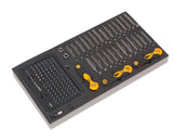 Sealey AP35TBCOMBO3 Rollcab 8 Drawer Ball Bearing Slides - Black/Grey with 302pc Tool Kit - AP35TBCOMBO3 - Sealey Tools UK - Workshop Tool Storage