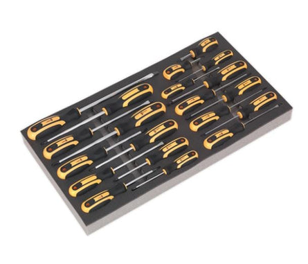Sealey AP35TBCOMBO3 Rollcab 8 Drawer Ball Bearing Slides - Black/Grey with 302pc Tool Kit - AP35TBCOMBO3 - Sealey Tools UK - Workshop Tool Storage