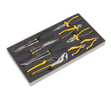 Sealey AP35TBCOMBO3 Rollcab 8 Drawer Ball Bearing Slides - Black/Grey with 302pc Tool Kit - AP35TBCOMBO3 - Sealey Tools UK - Workshop Tool Storage
