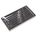 Sealey AP35TBCOMBO3 Rollcab 8 Drawer Ball Bearing Slides - Black/Grey with 302pc Tool Kit - AP35TBCOMBO3 - Sealey Tools UK - Workshop Tool Storage