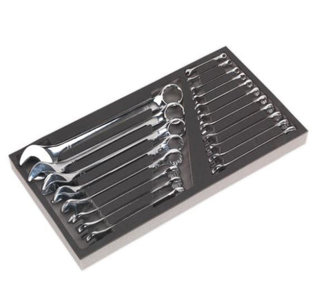 Sealey AP35TBCOMBO3 Rollcab 8 Drawer Ball Bearing Slides - Black/Grey with 302pc Tool Kit - AP35TBCOMBO3 - Sealey Tools UK - Workshop Tool Storage