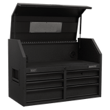 Sealey AP3607BE Topchest 6 Drawer 910mm with Soft Close Drawers & Power Strip - AP3607BE - Sealey Tools UK - Workshop Tool Storage