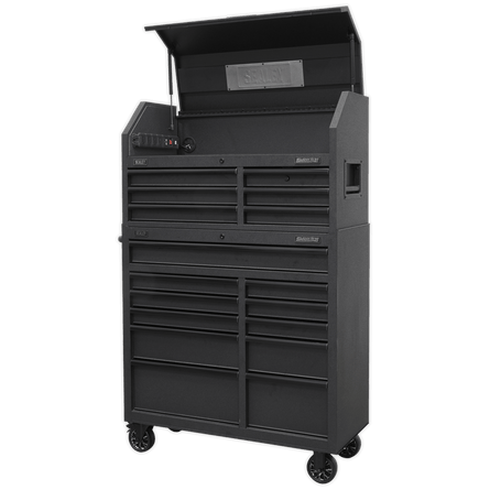 Sealey AP41BESTACK Tool Chest 17 Drawer Combination Soft Close Drawers with Power Bar - AP41BESTACK - Sealey Tools UK - Workshop Tool Storage