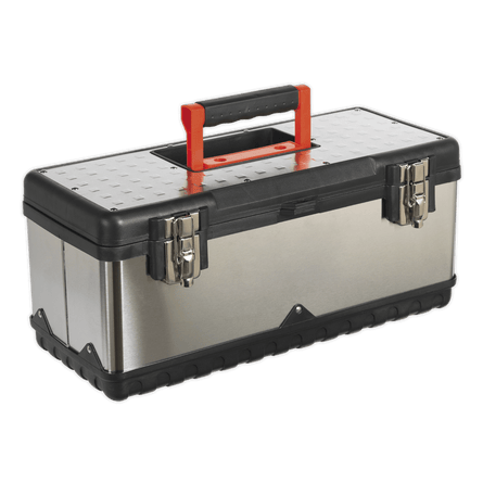 Sealey AP505S Stainless Steel Toolbox 505mm with Tote Tray - AP505S - Sealey Tools UK - Workshop Tool Storage