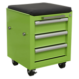 Sealey AP556CSHV Rollcab 3 Drawer & Utility Seat - AP556CSHV - Sealey Tools UK - Workshop Tool Storage