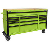 Sealey AP6115BE 15 Drawer Mobile Trolley with Wooden Worktop 1549mm - AP6115BE - Sealey Tools UK - Workshop Tool Storage