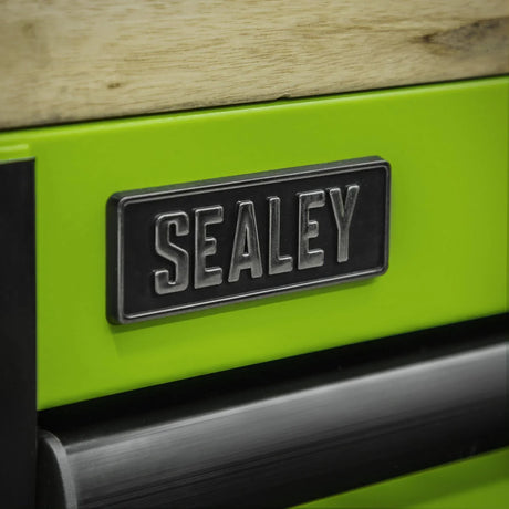 Sealey AP6115BE 15 Drawer Mobile Trolley with Wooden Worktop 1549mm - AP6115BE - Sealey Tools UK - Workshop Tool Storage