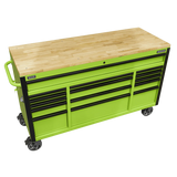 Sealey AP6115BE 15 Drawer Mobile Trolley with Wooden Worktop 1549mm - AP6115BE - Sealey Tools UK - Workshop Tool Storage