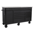 Sealey AP6310BE Mobile Tool Cabinet 1600mm with Power Tool Charging Drawer - AP6310BE - Sealey Tools UK - Workshop Tool Storage