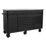 Sealey AP6310BE Mobile Tool Cabinet 1600mm with Power Tool Charging Drawer - AP6310BE - Sealey Tools UK - Workshop Tool Storage