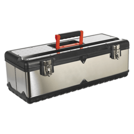 Sealey AP660S Stainless Steel Toolbox 660mm with Tote Tray - AP660S - Sealey Tools UK - Workshop Tool Storage