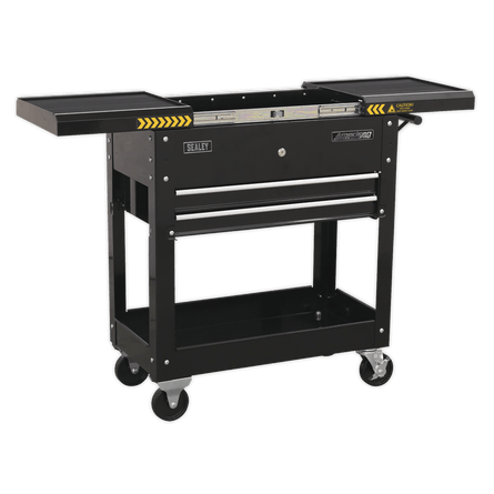 Sealey AP705MB Mobile Tool & Parts Trolley - Black - AP705MB - Sealey Tools UK - Workshop Tool Storage