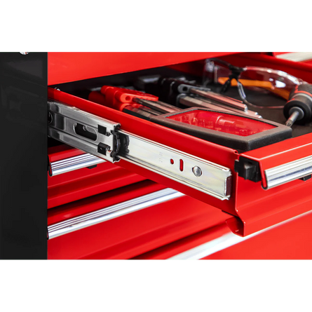 Sealey AP890M Heavy - Duty Mobile Tool & Parts Trolley with 5 Drawers & Lockable Top - AP890M - Sealey Tools UK - Workshop Tool Storage