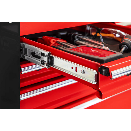 Sealey AP890M Heavy - Duty Mobile Tool & Parts Trolley with 5 Drawers & Lockable Top - AP890M - Sealey Tools UK - Workshop Tool Storage