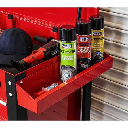 Sealey AP890M Heavy - Duty Mobile Tool & Parts Trolley with 5 Drawers & Lockable Top - AP890M - Sealey Tools UK - Workshop Tool Storage