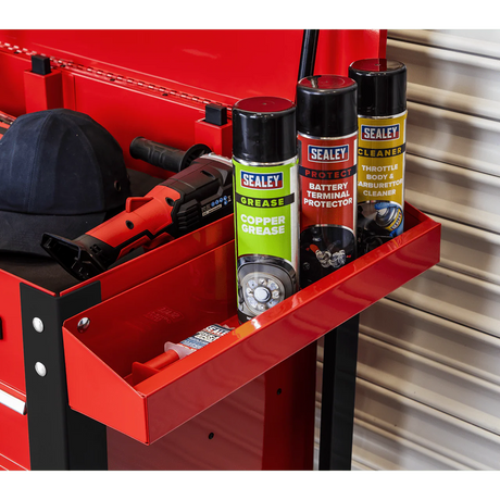Sealey AP890M Heavy - Duty Mobile Tool & Parts Trolley with 5 Drawers & Lockable Top - AP890M - Sealey Tools UK - Workshop Tool Storage