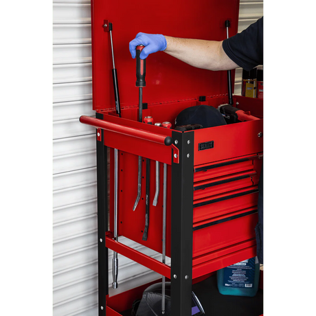 Sealey AP890M Heavy - Duty Mobile Tool & Parts Trolley with 5 Drawers & Lockable Top - AP890M - Sealey Tools UK - Workshop Tool Storage