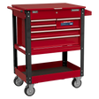 Sealey AP890M Heavy - Duty Mobile Tool & Parts Trolley with 5 Drawers & Lockable Top - AP890M - Sealey Tools UK - Workshop Tool Storage