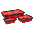 Sealey APCMTS Parts Tray Collapsible Magnetic - Set of 3 - APCMTS - Sealey Tools UK - Workshop Tool Storage