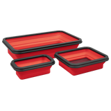 Sealey APCMTS Parts Tray Collapsible Magnetic - Set of 3 - APCMTS - Sealey Tools UK - Workshop Tool Storage