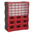 Sealey APDC39R Cabinet Box 39 Drawer - Red/Black - APDC39R - Sealey Tools UK - Workshop Tool Storage