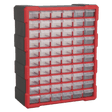 Sealey APDC60R Cabinet Box 60 Drawer - Red/Black - APDC60R - Sealey Tools UK - Workshop Tool Storage