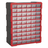 Sealey APDC60R Cabinet Box 60 Drawer - Red/Black - APDC60R - Sealey Tools UK - Workshop Tool Storage
