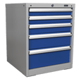 Sealey API5655B Cabinet Industrial 5 Drawer - API5655B - Sealey Tools UK - Workshop Tool Storage