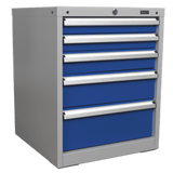 Sealey API5655B Cabinet Industrial 5 Drawer - API5655B - Sealey Tools UK - Workshop Tool Storage