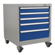 Sealey API5657B Mobile Industrial Cabinet 5 Drawer - API5657B - Sealey Tools UK - Workshop Tool Storage