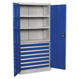 Sealey APICCOMBO7 Industrial Cabinet 7 Drawer 3 Shelf 1800mm - APICCOMBO7 - Sealey Tools UK - Workshop Tool Storage