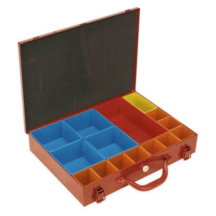 Sealey APMC15 Metal Case with 15 Storage Bins - APMC15 - Sealey Tools UK - Workshop Tool Storage