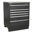 Sealey APMS03 Modular Floor Cabinet 6 Drawer 775mm Heavy - Duty - APMS03 - Sealey Tools UK - Workshop Tool Storage