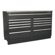 Sealey APMS04 Modular Floor Cabinet 11 Drawer 1550mm Heavy - Duty - APMS04 - Sealey Tools UK - Workshop Tool Storage