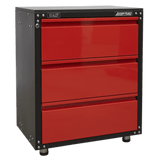 Sealey APMS82 Modular 3 Drawer Cabinet with Worktop 665mm - APMS82 - Sealey Tools UK - Workshop Tool Storage