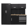 Sealey APMSCOMBO1W Premier 2.5m Storage System - Oak Worktop - APMSCOMBO1W - Sealey Tools UK - Workshop Tool Storage