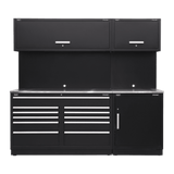 Sealey APMSCOMBO4SS Premier 2.3m Storage System - Stainless Worktop - APMSCOMBO4SS - Sealey Tools UK - Workshop Tool Storage