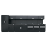 Sealey APMSSTEEL Premier 5.6m Storage System - Stainless Worktop - APMSSTEEL - Sealey Tools UK - Workshop Tool Storage