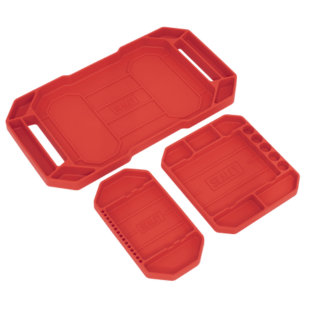 Sealey APNST4 Flexible Tool Trays Non - Slip - Pack of 3 - APNST4 - Sealey Tools UK - Workshop Tool Storage