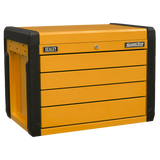 Sealey APPD4O 4 - Drawer Push - to - Open Topchest with Ball - Bearing Slides - Orange - APPD4O - Sealey Tools UK - Workshop Tool Storage